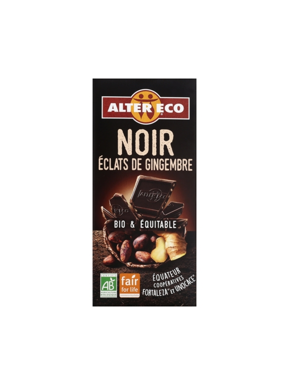 Chocolat Noir Éclats de Gingembre Bio ALTER ECO