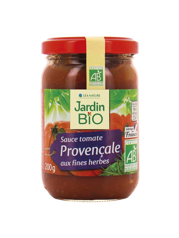 Sauce Tomate Provençale aux Fines Herbes JARDIN BIO ÉTIC