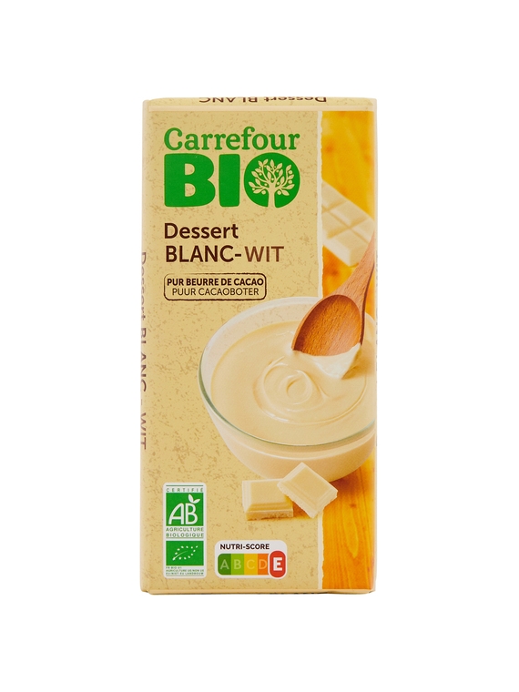 Tablette de Chocolat Blanc CARREFOUR BIO