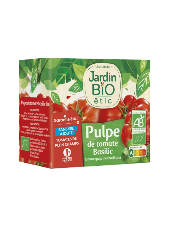 Pulpe Tomate Basilic JARDIN BIO ÉTIC