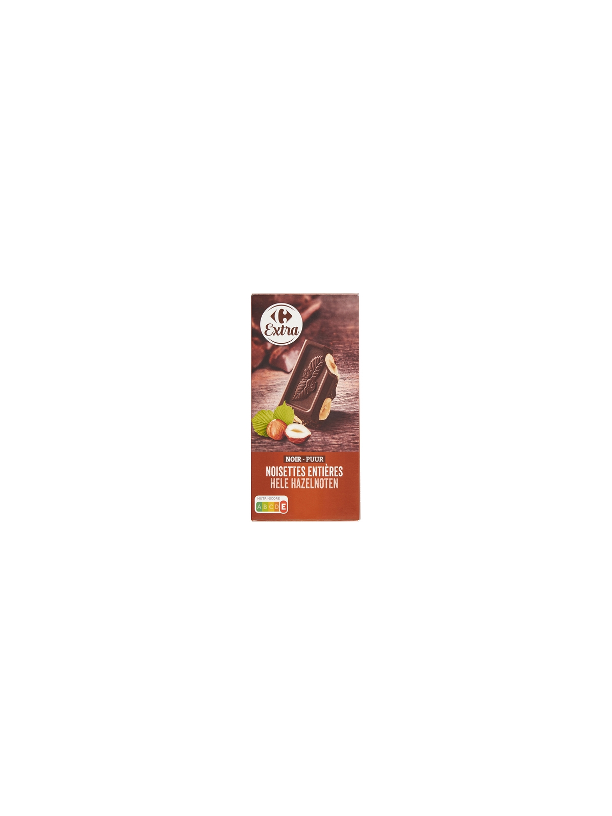 Tablette de Chocolat Noir Noisettes Entières CARREFOUR EXTRA