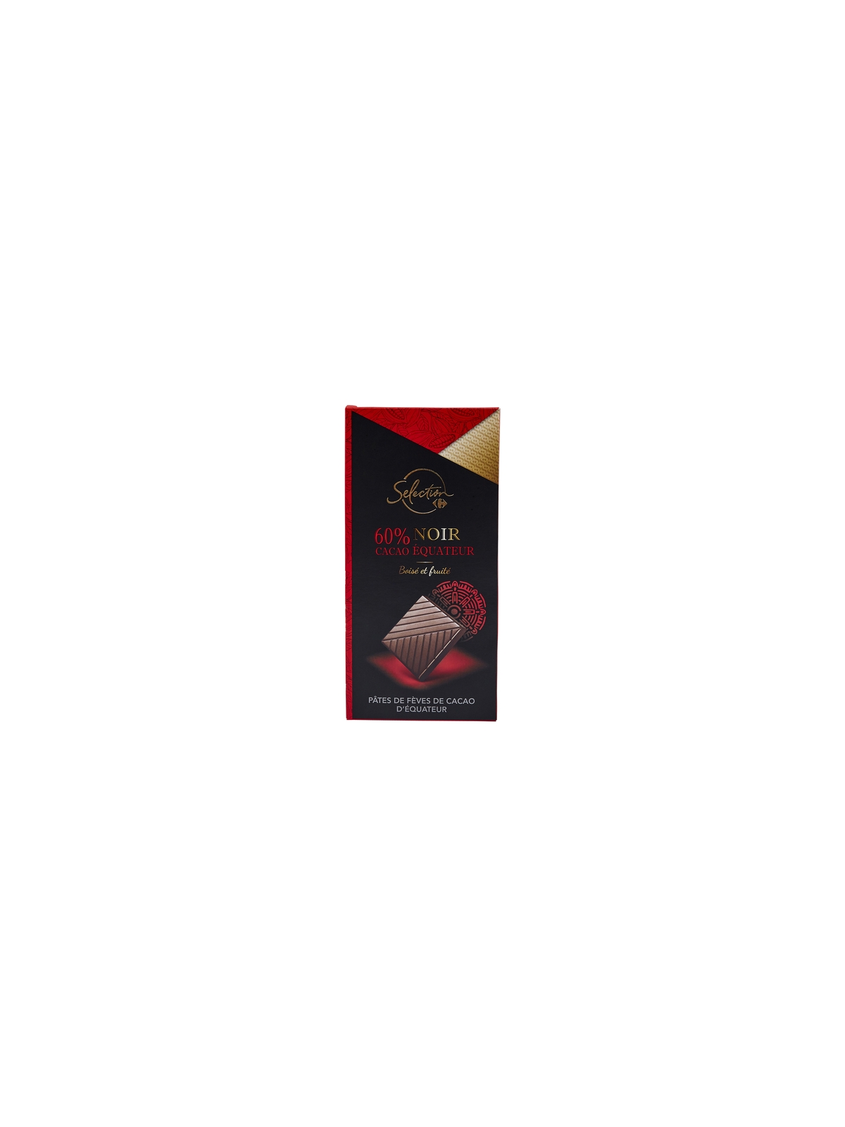 Tablette de Chocolat Noir Cacao CARREFOUR SELECTION