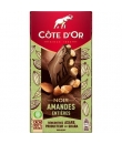 Tablette de Chocolat Noir Amandes Entières CÔTE D'OR