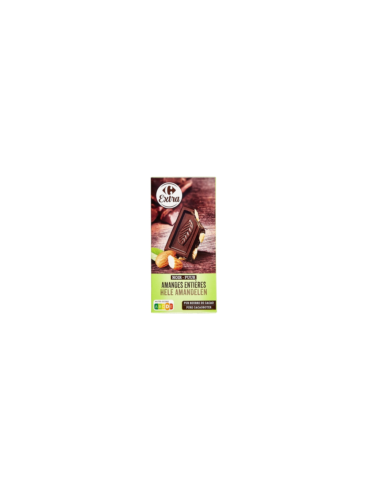 Tablette de Chocolat Noir Amandes Entières CARREFOUR EXTRA