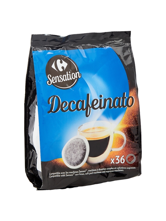 Café Dosettes Decafeinato CARREFOUR SENSATION