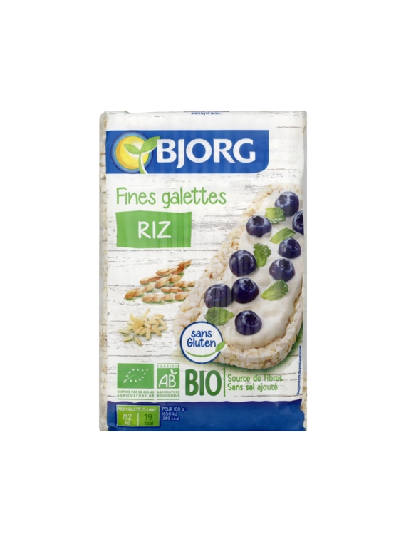 Fines Galettes Riz Complet Bio BJORG