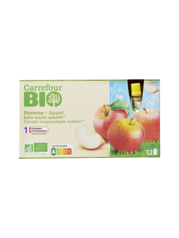 Compote de Pomme sans Sucres Ajoutés CARREFOUR BIO