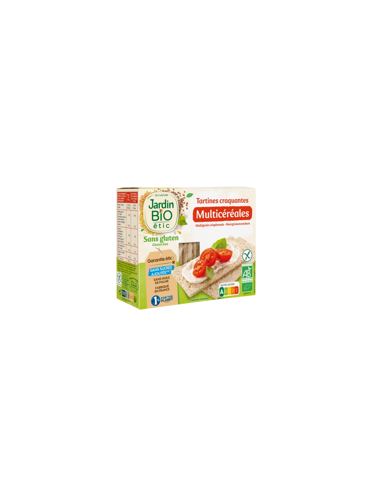 Tartines Craquantes Multicéréales JARDIN BIO ÉTIC