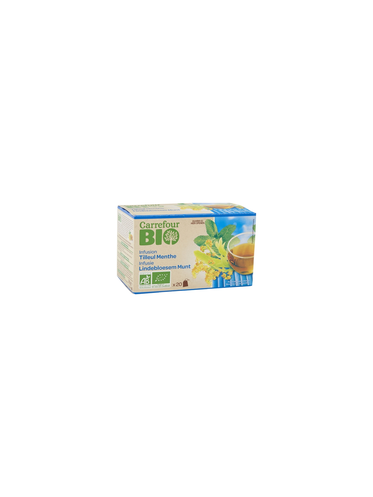 Infusion Tilleul Menthe CARREFOUR BIO