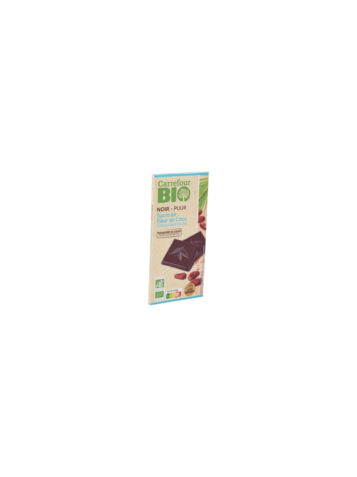 Tablette de Chocolat Noir au Sucre de Coco CARREFOUR BIO