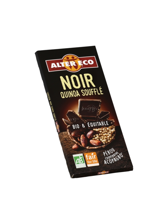 Chocolat Noir Quinoa Soufflé Bio ALTER ECO