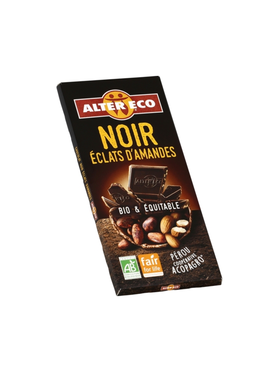 Chocolat Noir Éclats amandes Bio ALTER ECO