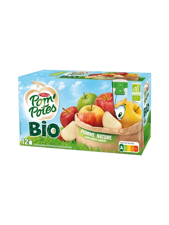 Compotes Pomme Nature Bio POM'POTES