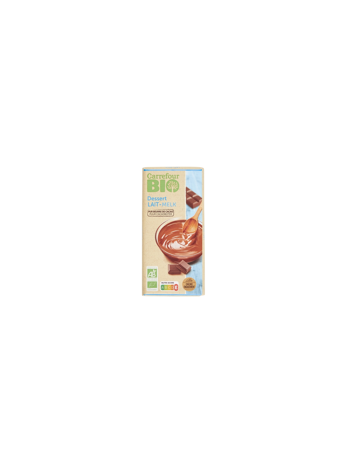 Chocolat au Lait Pur Beurre de Cacao CARREFOUR BIO