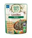 Plat Cuisiné Lentilles Vertes JARDIN BIO ÉTIC