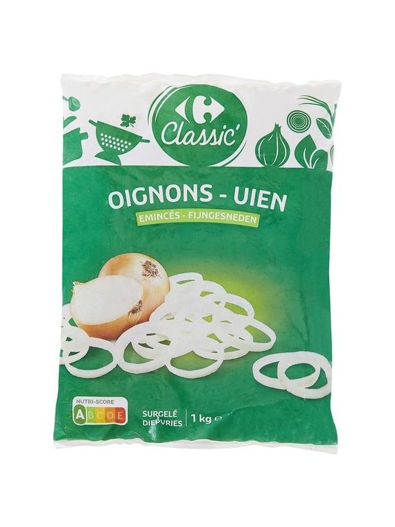 1KG OIGNON EMINCE CRF