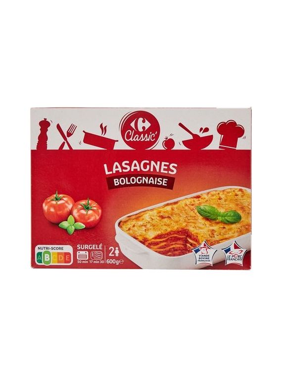 600G LASAGNE BOLOGNAISE CRF