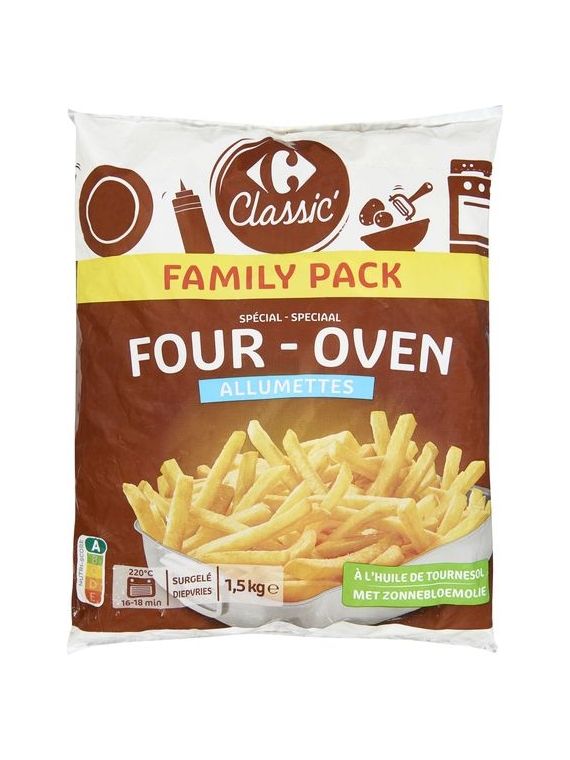 Frites allumettes spécial four CARREFOUR CLASSIC'