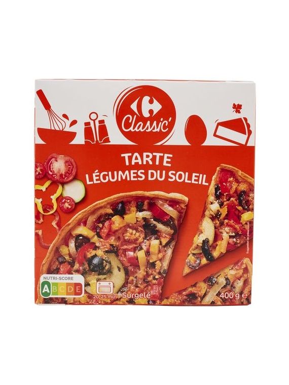 Tarte légumes du soleil CARREFOUR CLASSIC'