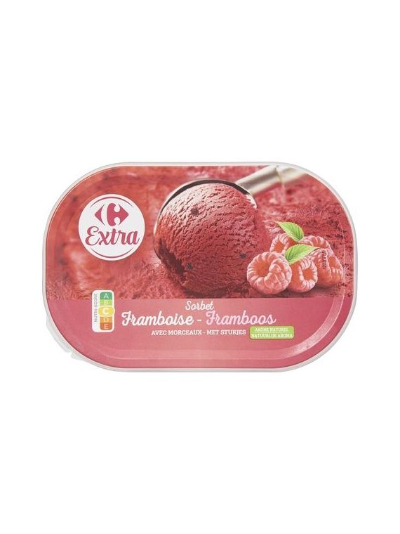 Sorbet framboise CARREFOUR EXTRA