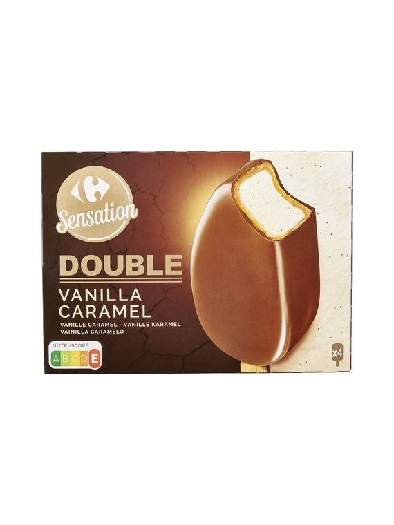 Glaces vanille caramel CARREFOUR SOFT