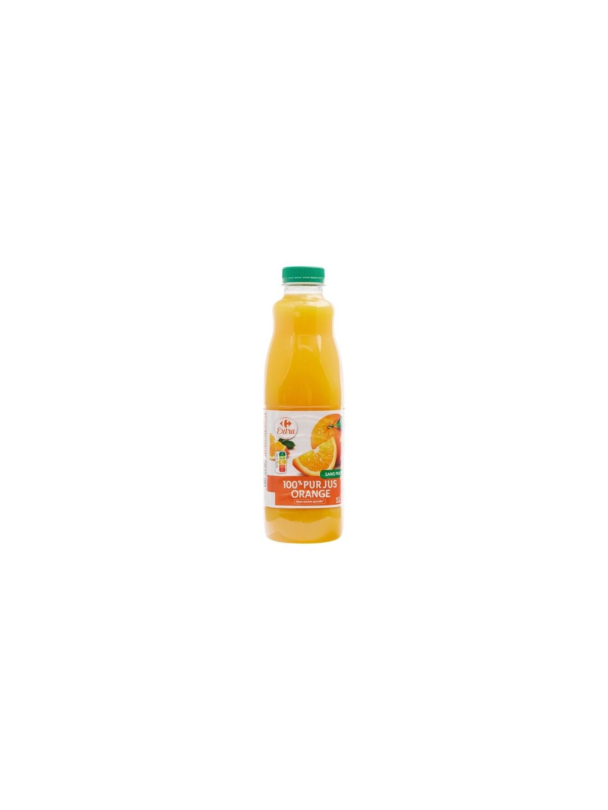 Jus d'orange sans pulpe 100% pur jus CARREFOUR EXTRA