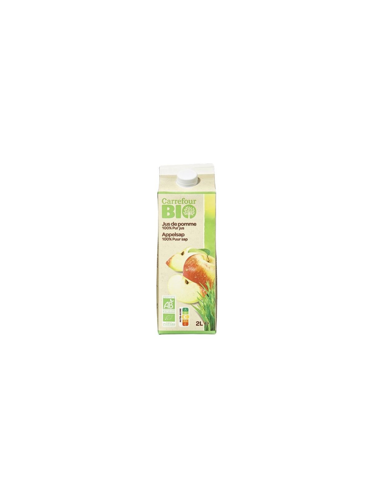 2L P.JUS POMME BIO CRF