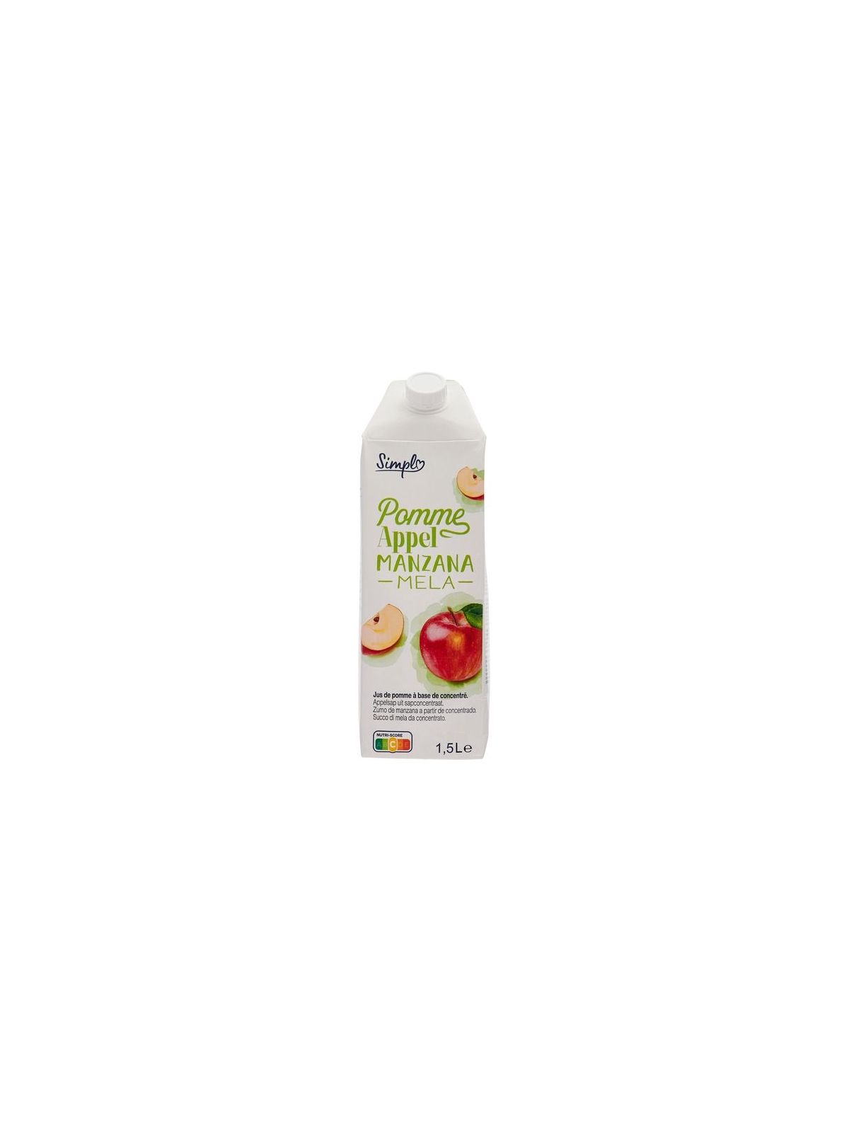 1.5L JUS POMME ABC BRK SIMPL