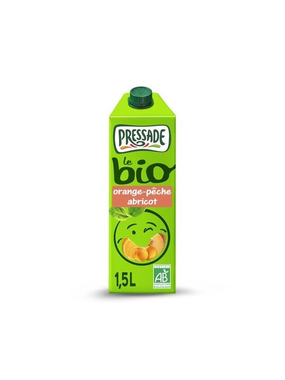 Nectar multifruits bio orange pêche abricot PRESSADE