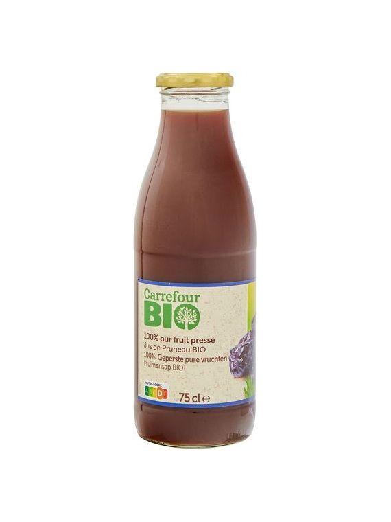 Jus de pruneaux bio 100% pur fruit CARREFOUR BIO