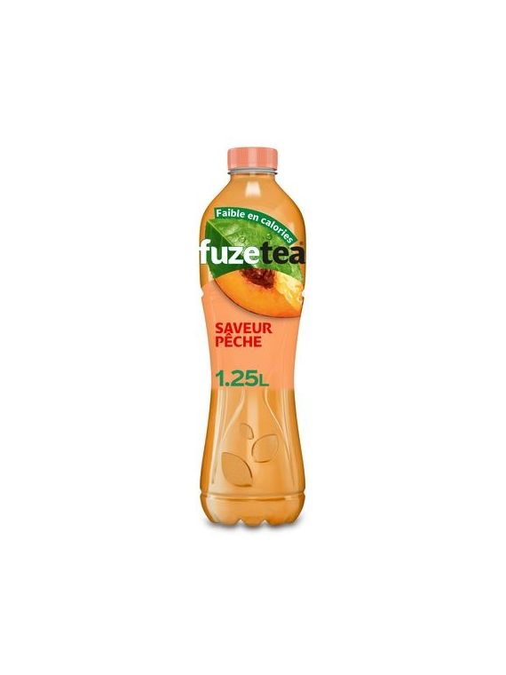 Boisson au thé glacé saveur pêche intense FUZE TEA