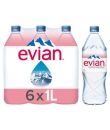 6X1L EAU MIN.EVIAN PET