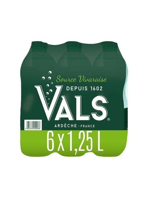 6X1.25L EAU MIN.NAT.GAZ.VALS