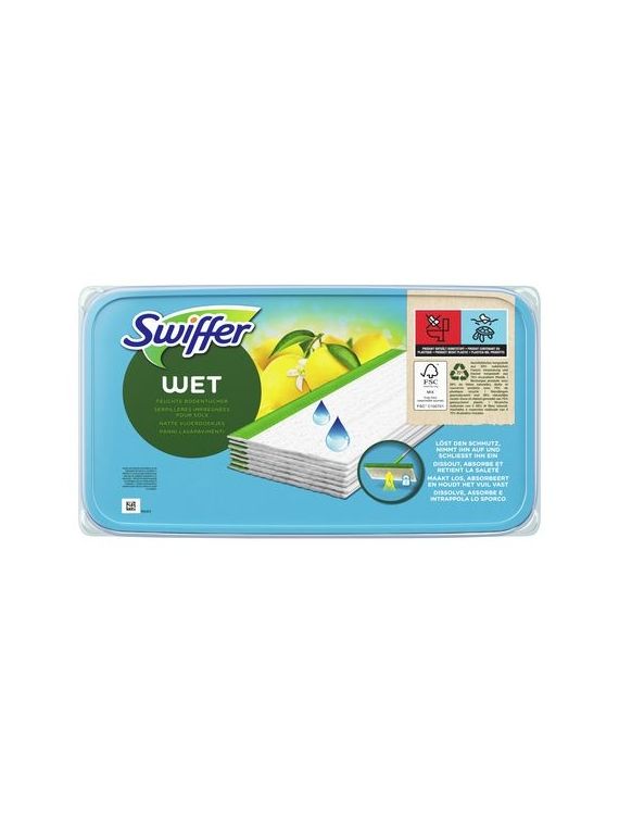 Recharge Lingettes Humides Pour Balai Attrappe-Poussière SWIFFER