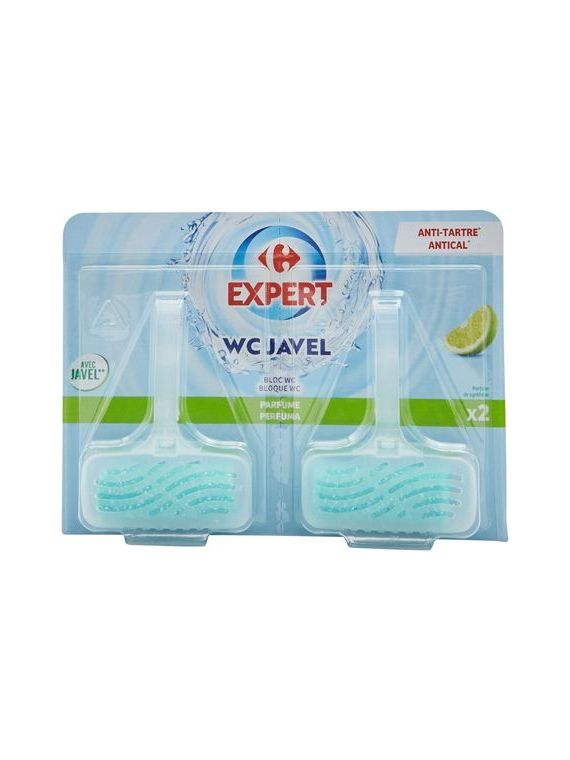 Bloc WC javel parfum citron vert CARREFOUR EXPERT