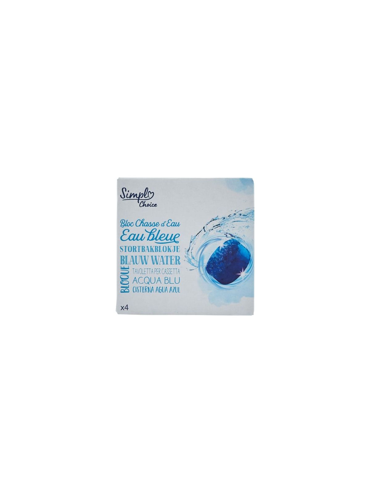 4X50G BLOC WC EAU BLEU SIMPL