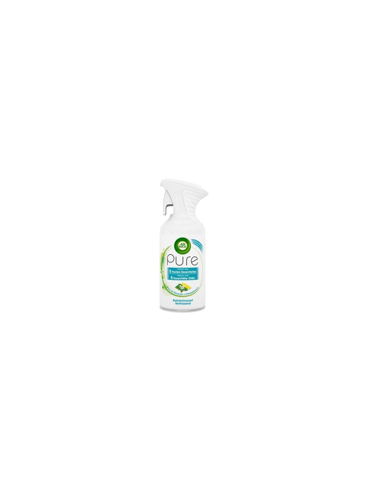 Spray aérosol désodorisant Pure Huiles Essentielles Rafraîchissant AIRWICK