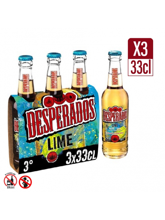 3X33CL BIERES LIME DESP