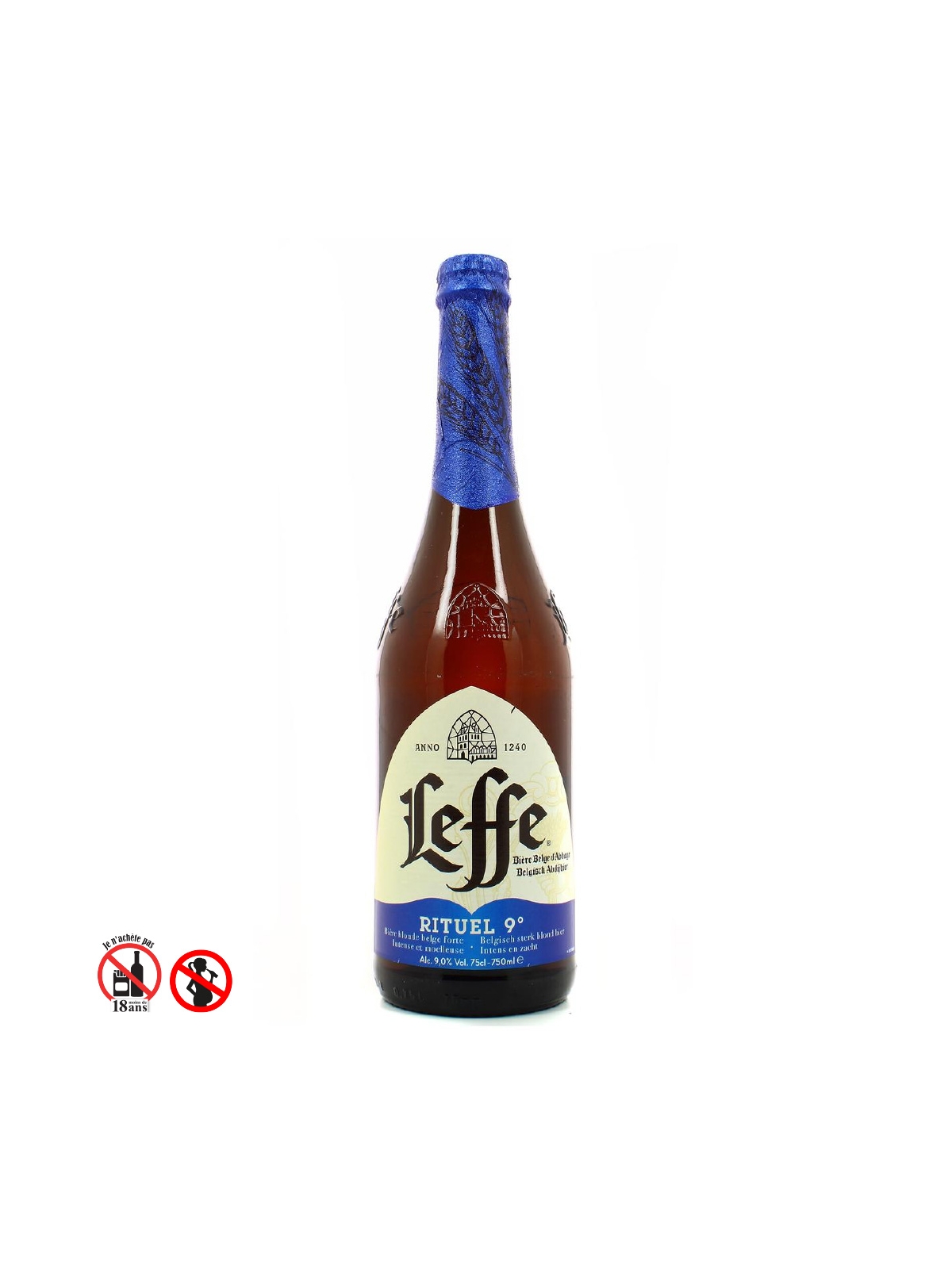 75CL BIERE ABBAYE LEFFE 9%V.BT