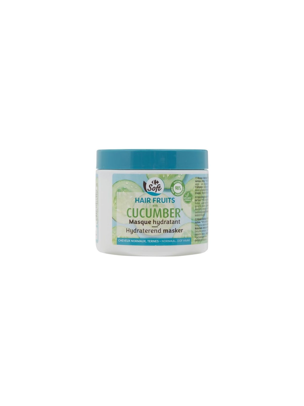 Masque cheveux hydratant concombre Hair Fruits CARREFOUR SOFT