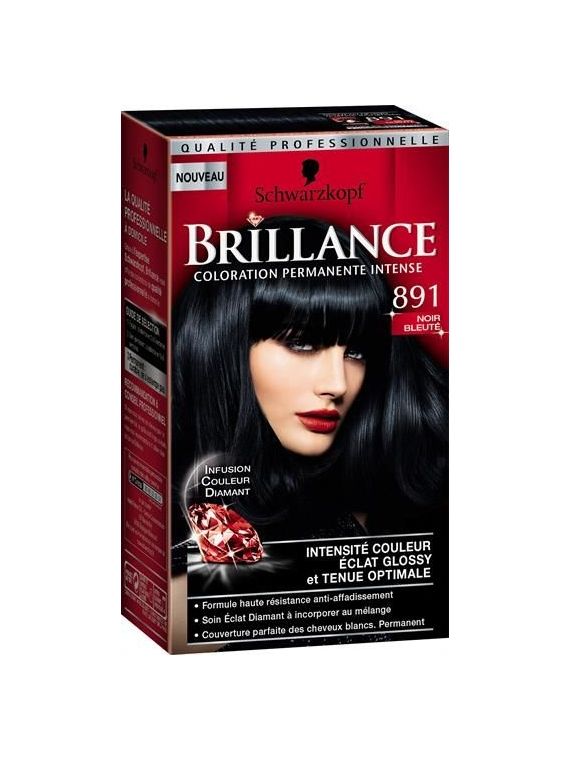 Coloration Permanente 891 Noir Bleuté SCHWARZKOPF BRILLANCE