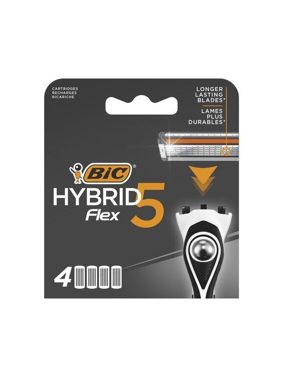 4 RECH.RASOIR HYBRID FLEX5 BIC