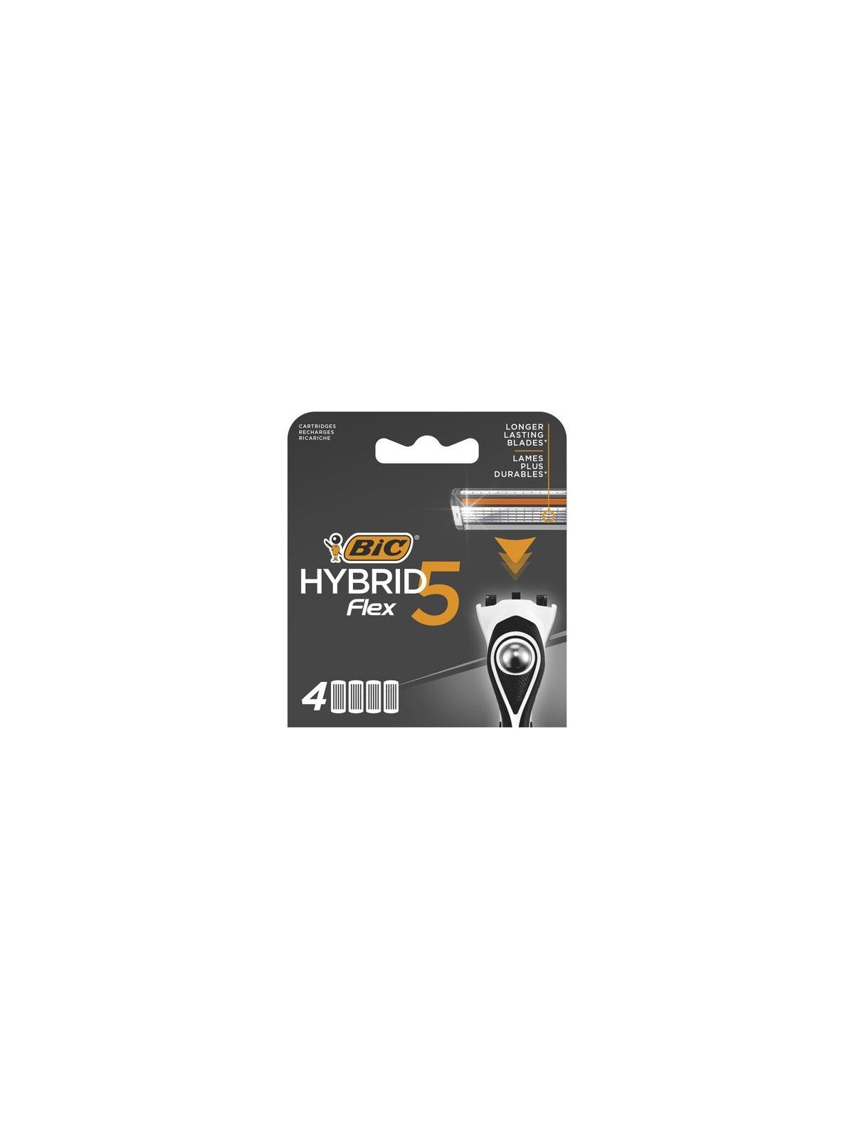 4 RECH.RASOIR HYBRID FLEX5 BIC