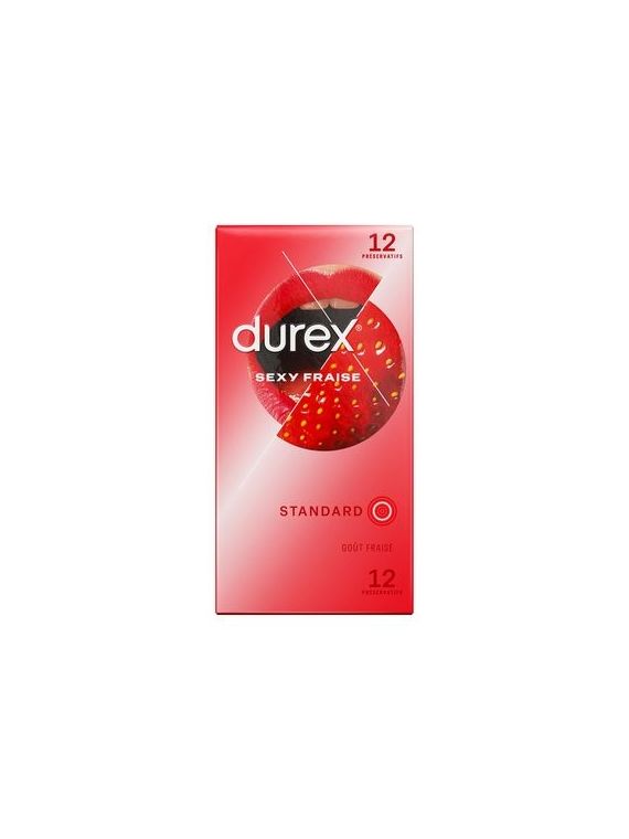 12 PRESERVATIFS SEXY FRAISE