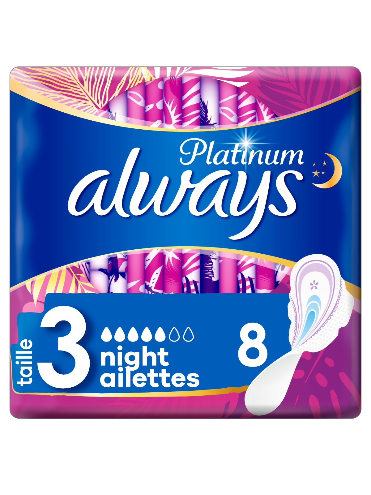 Serviette hygiénique ultra night avec ailettes ALWAYS