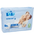 Couches bébé ultra dry junior taille 5 : 12-20 kg CARREFOUR BABY