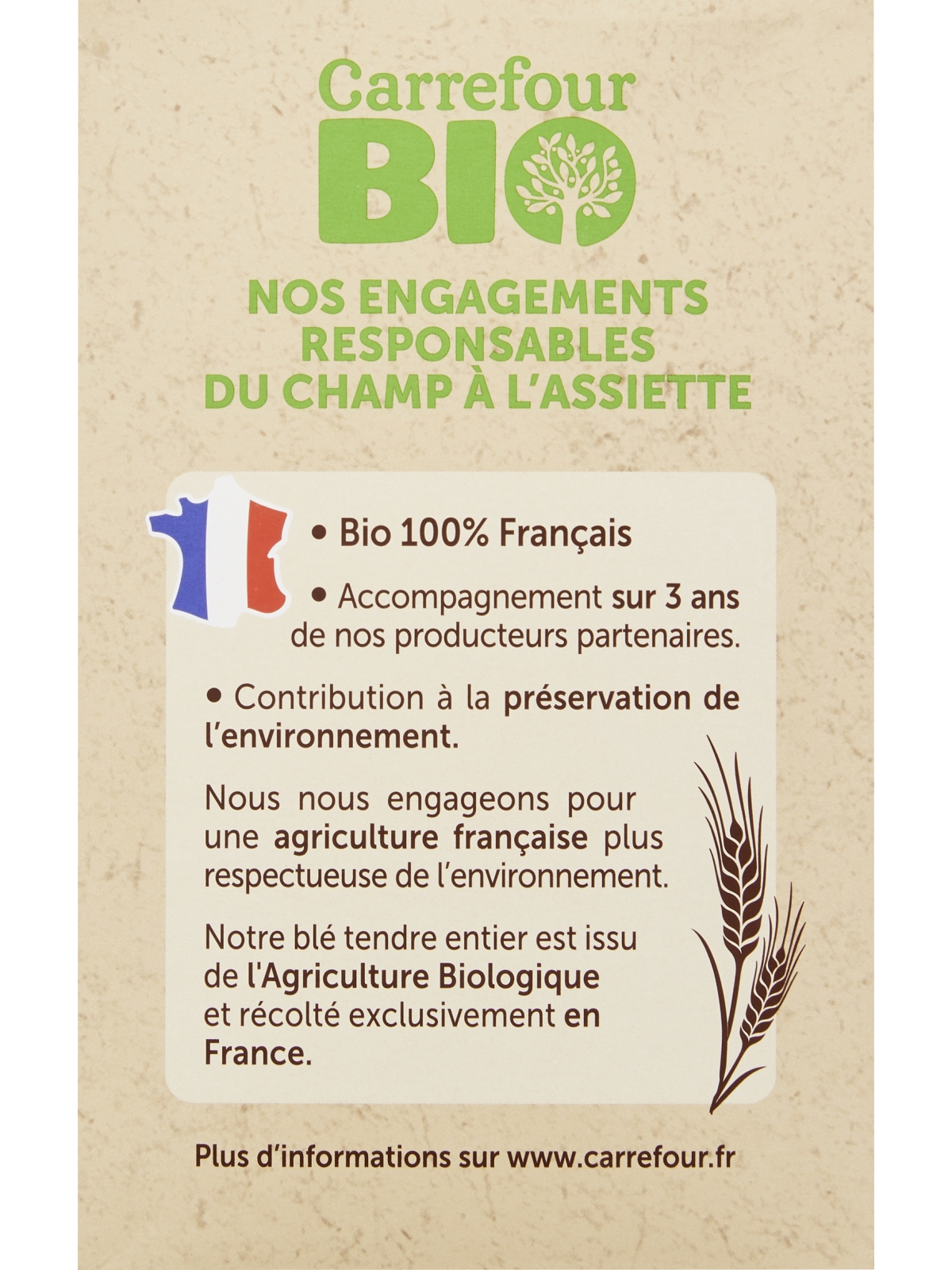 Blé bio CARREFOUR BIO