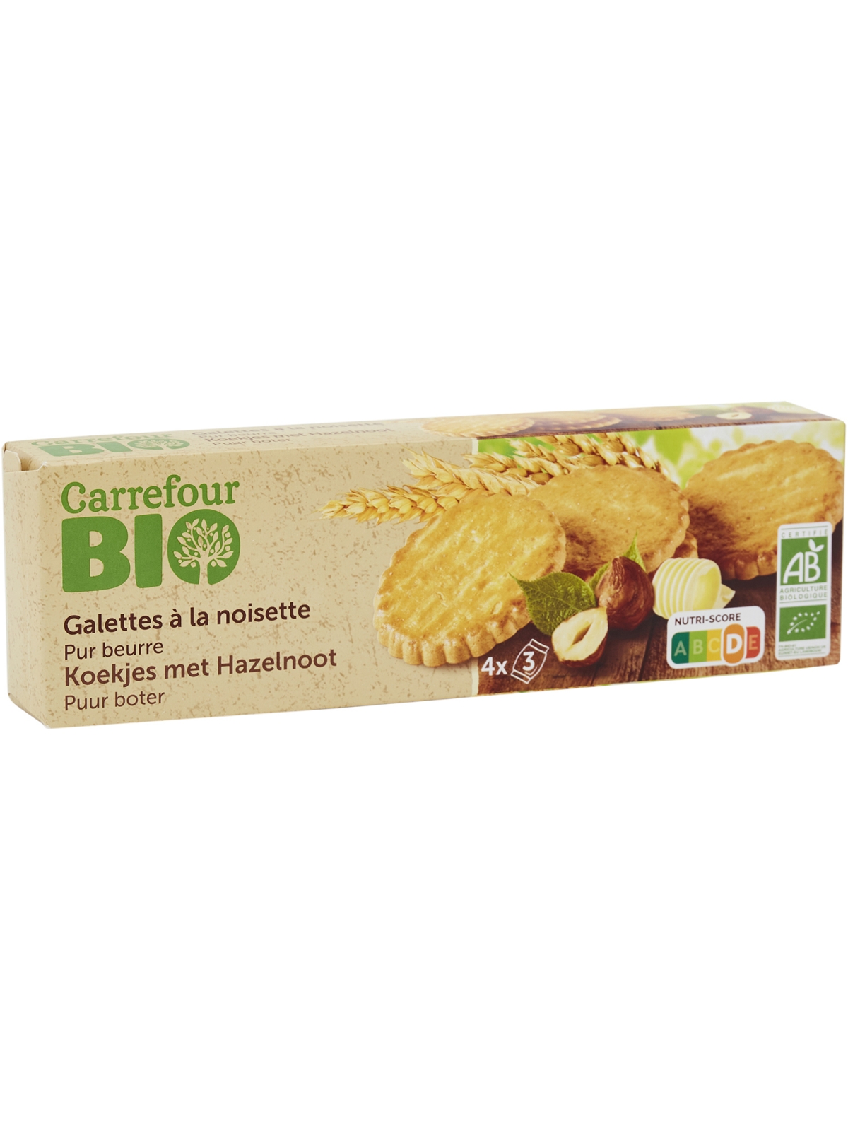 Galettes saveur noisettes CARREFOUR BIO