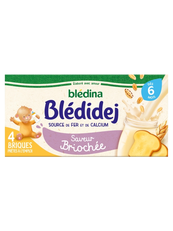 Lait et céréales bébé dès 6 mois saveur briochée Blédidej BLEDINA