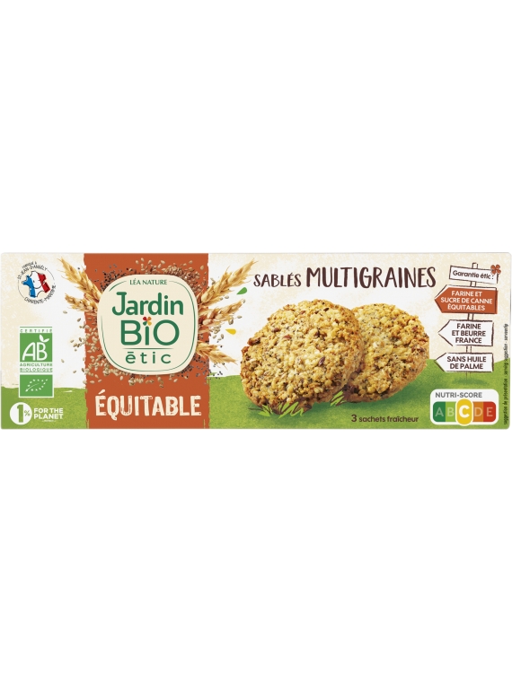 Biscuits sablés gourmand multi graines Bio JARDIN BIO ETIC